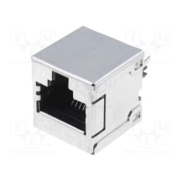 1 pcs x MOLEX - 956232881 - Socket, RJ45, PIN: 8, Cat: 3, fully shielded, gold-plated, on PCBs