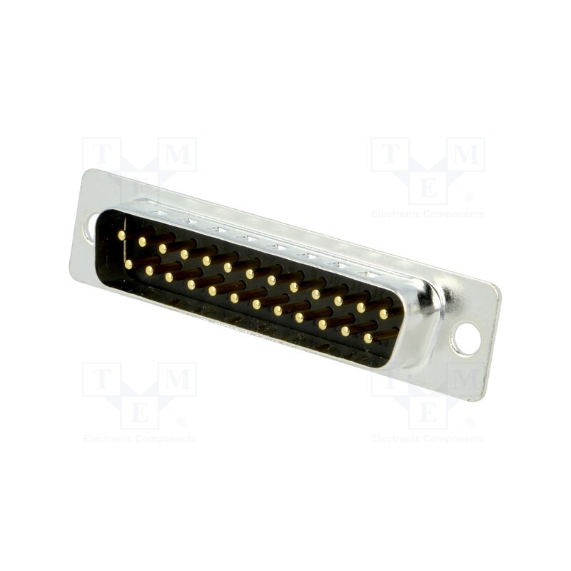 1 pcs x MH CONNECTORS - MHDD25-M-T-B-M - D-Sub, PIN: 25, socket, male, on PCBs, straight, THT, 5A, -55÷105°C