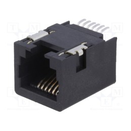 1 pcs x MOLEX - 44144-0005 - Socket, RJ11, PIN: 6, Cat: 3, unshielded,low profile, gold-plated