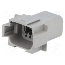 1 pcs x DEUTSCH - DT04-08PA - Connector: wire-wire, DT, male, plug, for cable, PIN: 8, grey, IP68