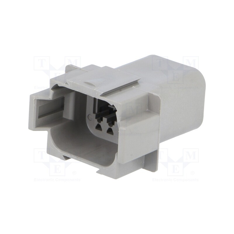 1 pcs x DEUTSCH - DT04-08PA - Connector: wire-wire, DT, male, plug, for cable, PIN: 8, grey, IP68