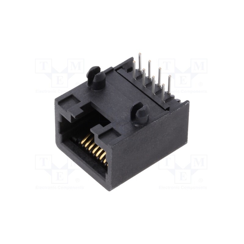 1 pcs x MOLEX - 432028104 - ModJack RA LoPro Flgls 50SAu 8/8