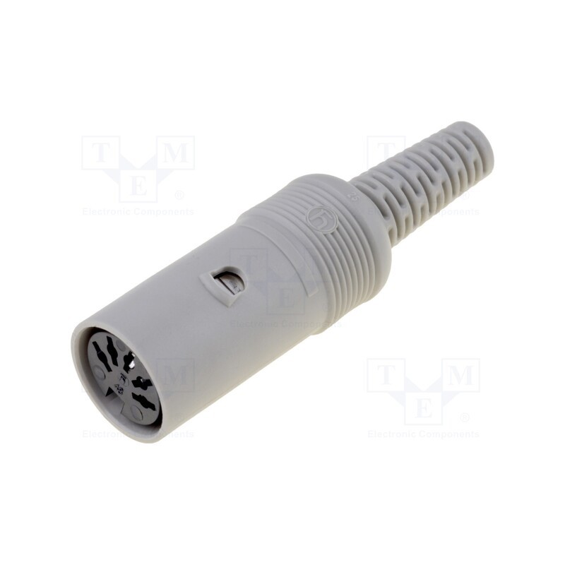 1 pcs x HIRSCHMANN - 930172517 MAK 50 S - Plug, DIN, female, PIN: 5, Layout: 180°, straight, for cable