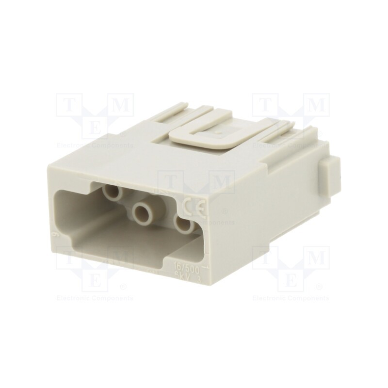1 pcs x ILME - CX 06 CM - Connector: HDC, module, male, MIXO, PIN: 6, w/o contacts, 16A, 500V