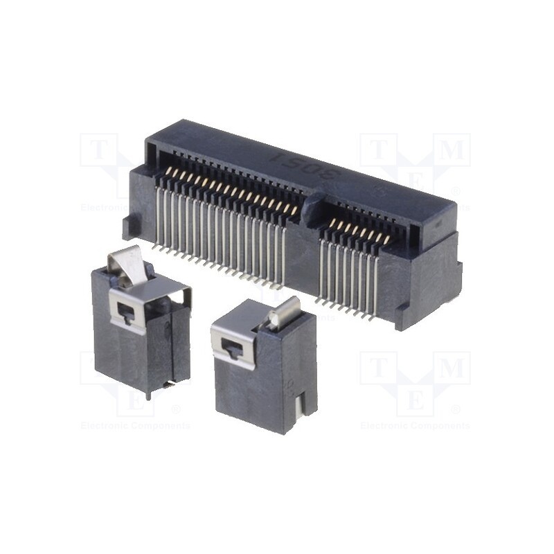 1 set x ATTEND - 119A-92A00-R02 SET - Connector: PCI Express mini, horizontal, SMT, gold-plated, PIN: 52