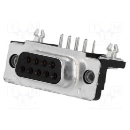 1 pcs x TE Connectivity - 5747844-4 - D-Sub, PIN: 9, socket, female, angled 90°, THT, UNC 4-40, AMPLIMITE