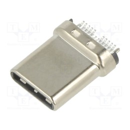 1 pcs x MOLEX - 1054440001 - Plug, USB C, on PCBs, SMT, PIN: 24, horizontal, USB 3.1, gold-plated