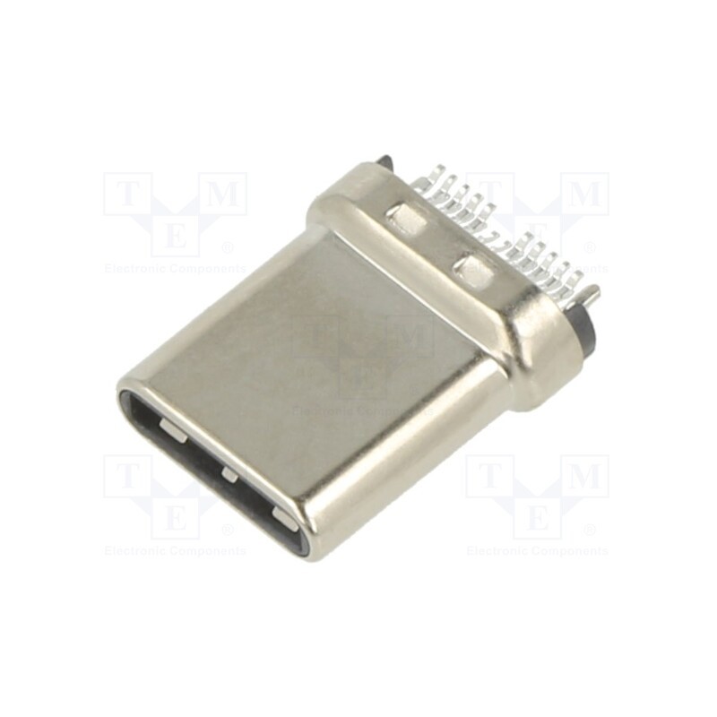 1 pcs x MOLEX - 1054440001 - Plug, USB C, on PCBs, SMT, PIN: 24, horizontal, USB 3.1, gold-plated