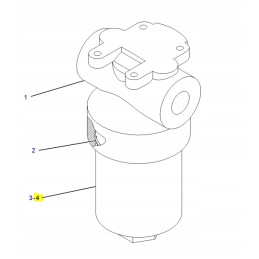 Hydraulic filter cat wheeled excavator cva