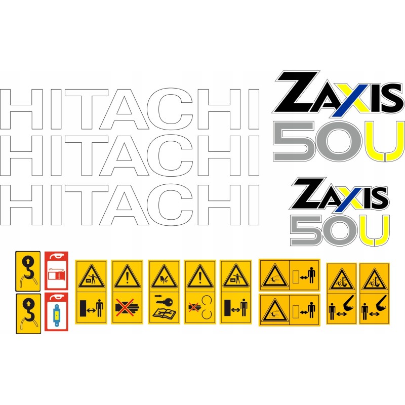 Stickers for hitachi zaxis 50u machine 50u excavator repair kit