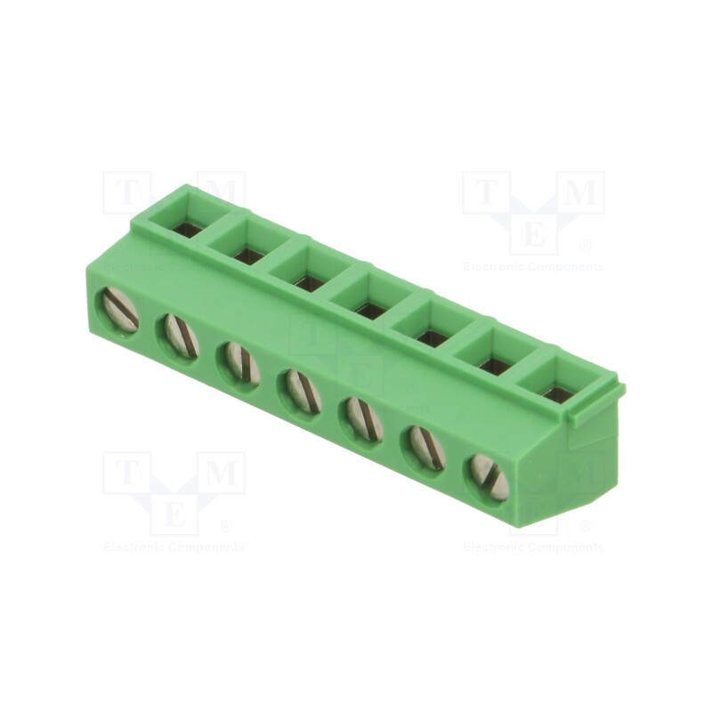 1 pcs x TE Connectivity - 282836-7 - PCB terminal block, angled 90°, 5mm, ways: 7, on PCBs, 0.03÷1.5mm2