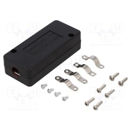 1 pcs x LOGILINK - NP0012B - Coupler, Cat: 5,5e,6,6a,7,7a, shielded, 22AWG÷26AWG, black, LSA