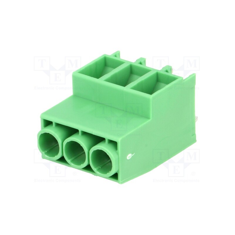 1 pcs x PHOENIX CONTACT - MKDS 5N HV/ 3-ZB-6,35 1777558 - PCB terminal block, angled 90°, 6.35mm, ways: 3, on PCBs, 0.2÷4mm2