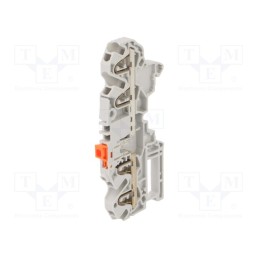 1 pcs x TE Connectivity - 1SNK705312R0000 (ZK2.5-S-4P) - Splice terminal: rail, 0.2÷2.5mm2, ways: 1, terminals: 4, grey, SNK