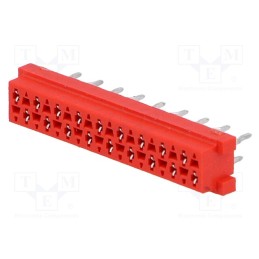1 pcs x TE Connectivity - 8-215079-8 - Micro-MaTch, socket, female, PIN: 18, THT, on PCBs, Layout: 2x9