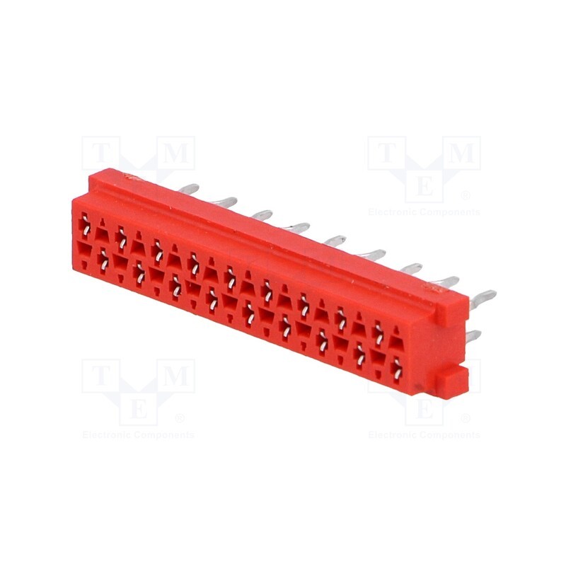 1 pcs x TE Connectivity - 8-215079-8 - Micro-MaTch, socket, female, PIN: 18, THT, on PCBs, Layout: 2x9