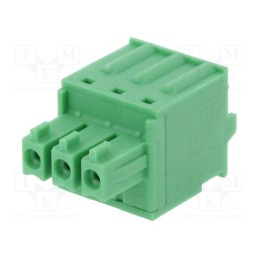 1 pcs x PHOENIX CONTACT - FK-MCP 1,5/ 3-ST-3,81 - 1851054 - Pluggable terminal block, 3.81mm, ways: 3, straight, plug, female
