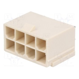 1 pcs x MOLEX - 874270842 - Socket, wire-board, male, Mini-Fit Jr, 4.2mm, PIN: 8, THT, 13A