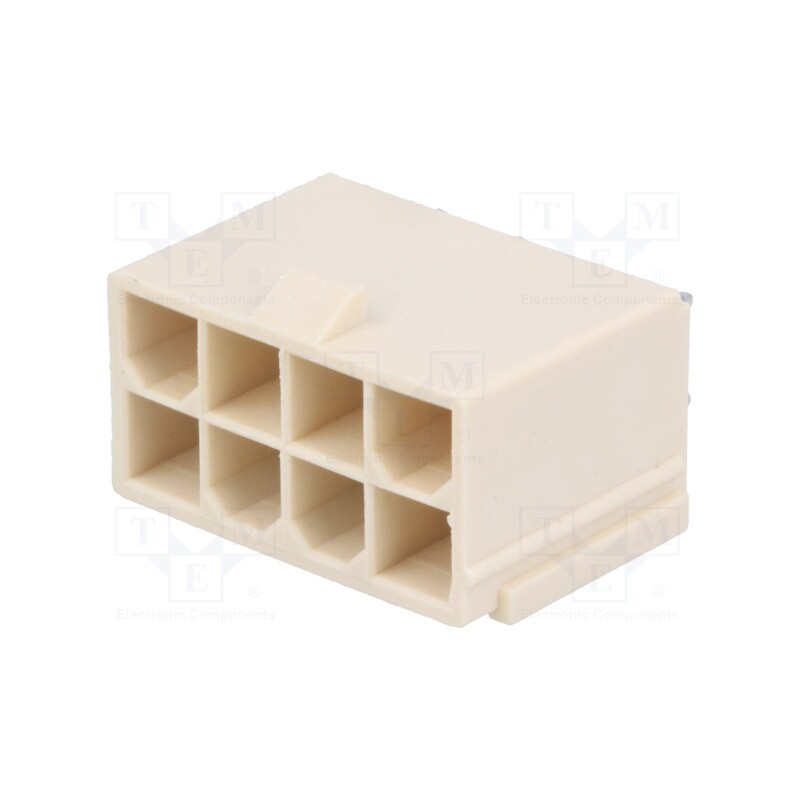 1 pcs x MOLEX - 874270842 - Socket, wire-board, male, Mini-Fit Jr, 4.2mm, PIN: 8, THT, 13A