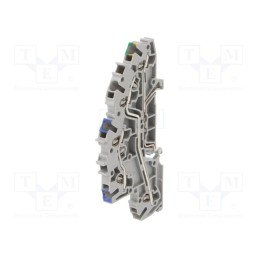 1 pcs x WAGO - 2003-7646 - Splice terminal: rail, 2.5mm2, ways: 3, terminals: 5, grey, 2003