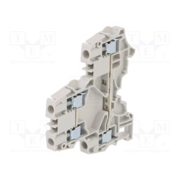 1 pcs x TE Connectivity - 1SNK506311R0000 (ZS4-S-T2-R1) - Splice terminal: rail, 0.2÷4mm2, ways: 1, terminals: 2, grey, SNK