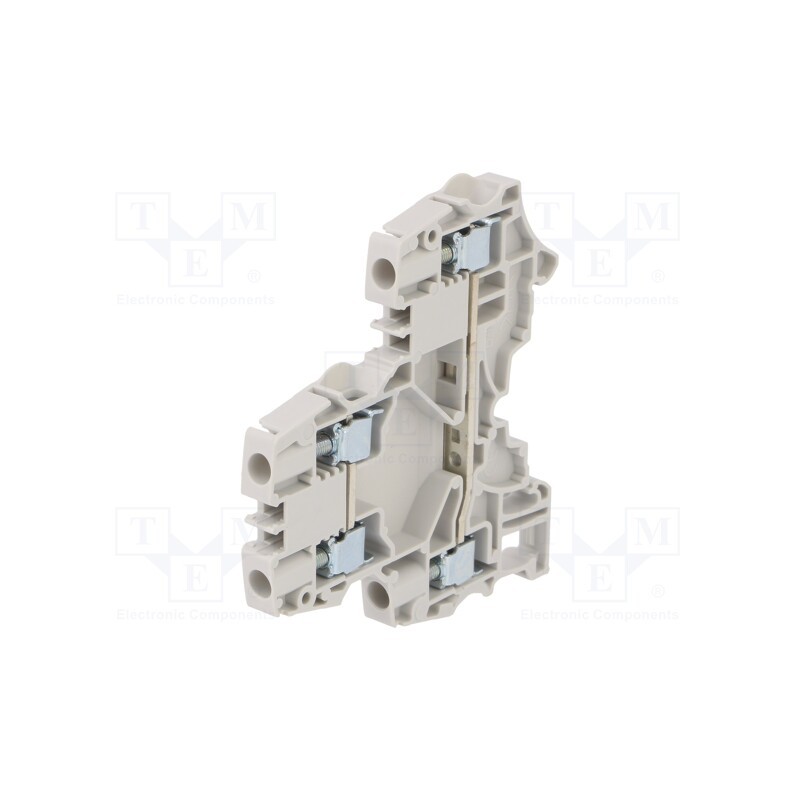 1 pcs x TE Connectivity - 1SNK506311R0000 (ZS4-S-T2-R1) - Splice terminal: rail, 0.2÷4mm2, ways: 1, terminals: 2, grey, SNK