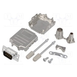 1 pcs x ENCITECH - DPPK09-M-DBP-K - D-Sub, PIN: 9, plug, male, soldering, for cable, black