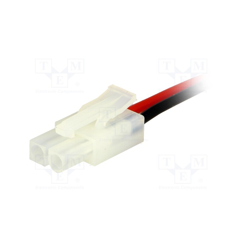 1 pcs x Goobay - TAMIYA-W - Plug, wire-wire, female, PIN: 2, Contacts ph: 6.2mm, Len: 0.14m