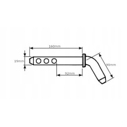 Sworzen 19x160 mm kramp