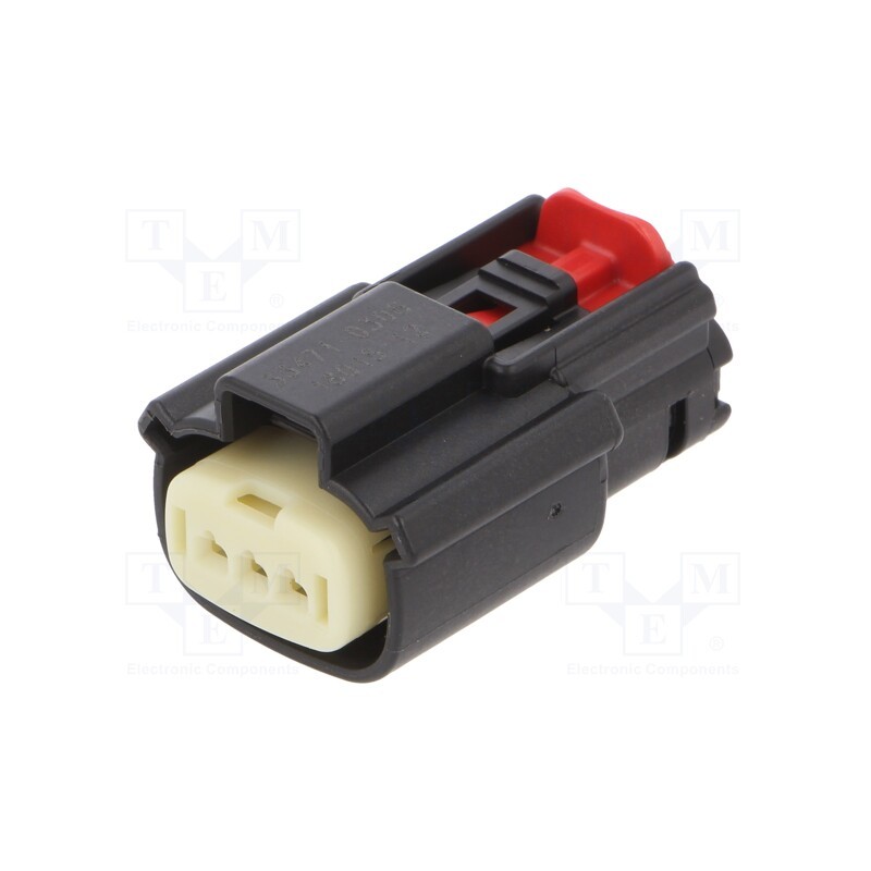 1 pcs x MOLEX - 33471-0306 - Connector: wire-wire, MX150, female, plug, for cable, PIN: 3, 3.5mm