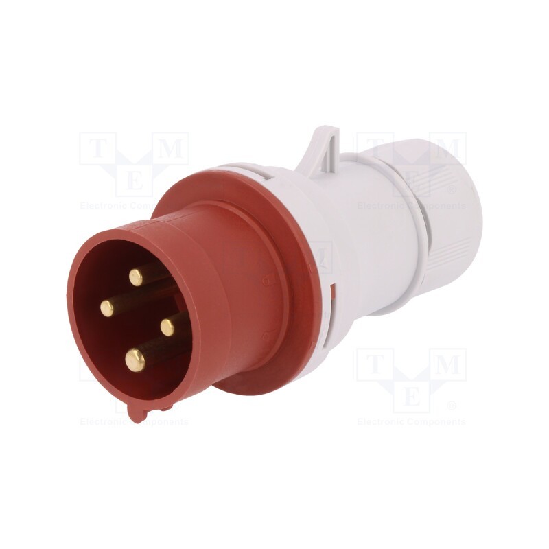 1 pcs x PAWBOL - B.1029 - Connector: AC supply 3-phase, plug, male, 16A, 400VAC, IEC 60309