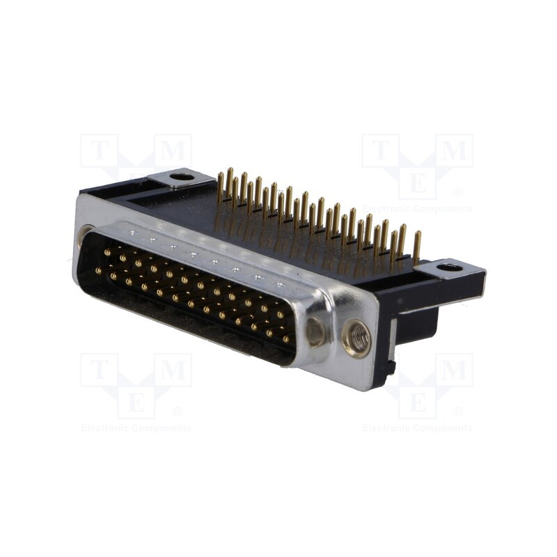 1 pcs x ADAM TECH - DB25-PQ-SB4 - D-Sub, PIN: 25, socket, male, angled 90°, THT, UNC 4-40, 5A, 20mΩ