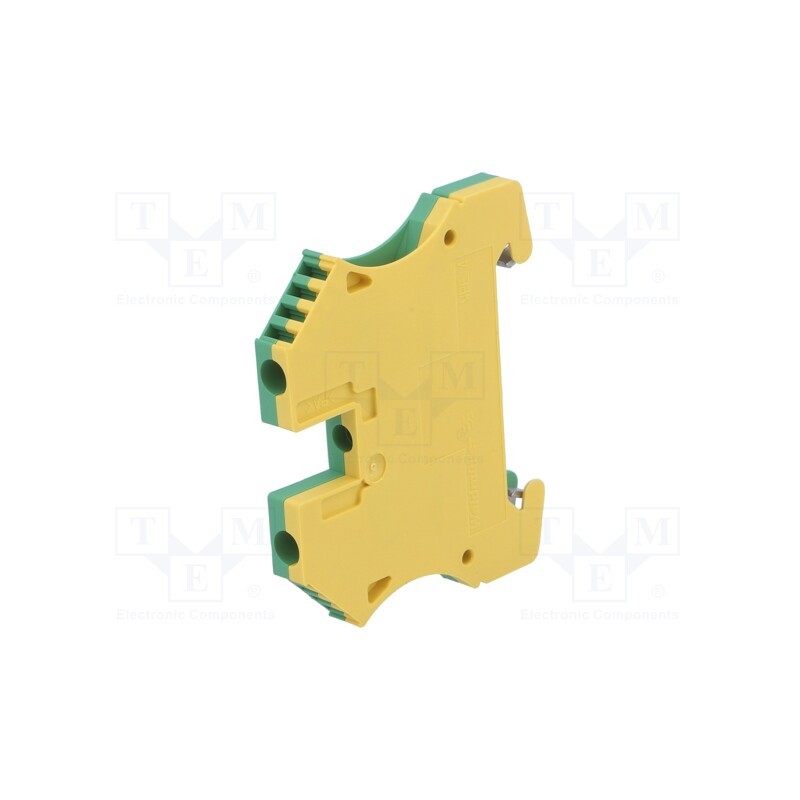 1 pcs x WEIDMu00dcLLER - 1010100000 WPE 4 - Splice terminal: rail, 4mm2, ways: 1, terminals: 2, yellow-green