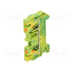 1 pcs x PHOENIX CONTACT - 3211766 - Splice terminal: rail, 0.2÷6mm2, ways: 1, terminals: 2, push-in