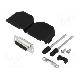 1 pcs x ENCITECH - DPPK15-BK-HDS-K - D-Sub HD, PIN: 26, plug, female, soldering, for cable