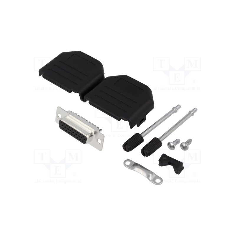 1 pcs x ENCITECH - DPPK15-BK-HDS-K - D-Sub HD, PIN: 26, plug, female, soldering, for cable