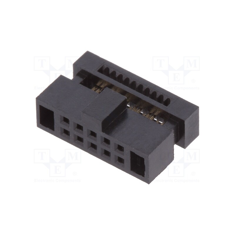 1 pcs x Amphenol Communications Solutions - 20021444-00010T4LF - Plug, pin strips, Minitek127®, female, PIN: 10, straight, 1.27m