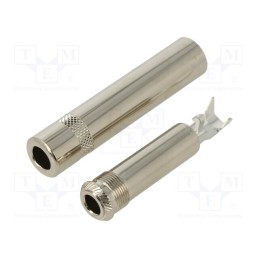 1 pcs x REAN - NYS2203P - Plug, Jack 6,3mm, female, stereo, ways: 3, straight, 6mm