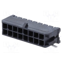 1 pcs x MOLEX - 430451609 - Socket, wire-board, male, Micro-Fit 3.0, 3mm, PIN: 16, Layout: 2x8