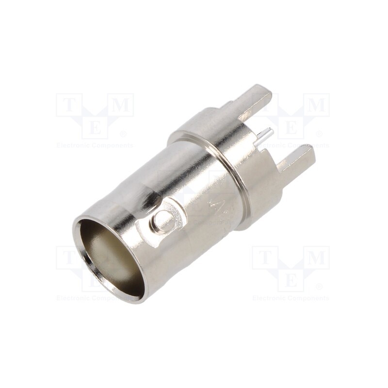 1 pcs x AMPHENOL RF - 031-5329-51RFX - Socket, BNC, female, straight, 50Ω, THT, on PCBs, PBT, silver plated