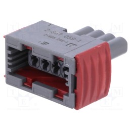 1 pcs x TE Connectivity - 2-967059-1 - Connector: automotive, JPT, female, plug, for cable, PIN: 4, grey
