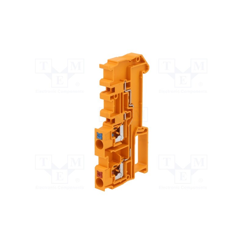 1 pcs x PHOENIX CONTACT - PTIO-IN 2,5/3 OG – 3244559 - Splice terminal: rail, 0.2÷4mm2, ways: 2, terminals: 2, orange, TS35