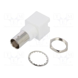 1 pcs x AMPHENOL RF - 031-5431-10RFX - Socket, BNC, female, angled 90°, 50Ω, THT, polypropylene, -40÷85°C