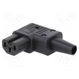 1 pcs x SCHURTER - 4784.01 - Connector: AC supply, plug, female, 10A, 250VAC, IEC 60320, 10mm