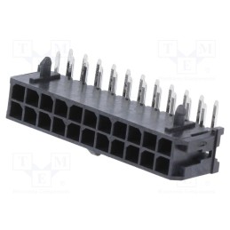 1 pcs x MOLEX - 430452200 - Socket, wire-board, male, Micro-Fit 3.0, 3mm, PIN: 22, THT, on PCBs