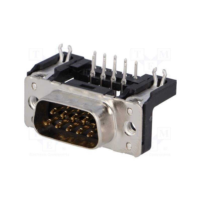 1 pcs x HARTING - 9651627811 - D-Sub, PIN: 9, socket, male, angled 90°, THT, M3, Type: PCB snap-in