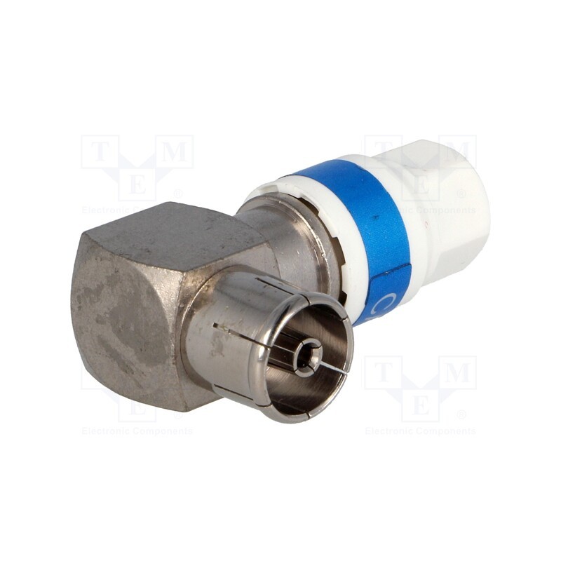 1 pcs x CABELCON - 99909691 90-IECF-56 5.1 SELF - Plug, coaxial 9.5mm (IEC 169-2), for cable