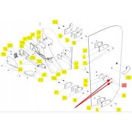 100311504 special nut for door glass