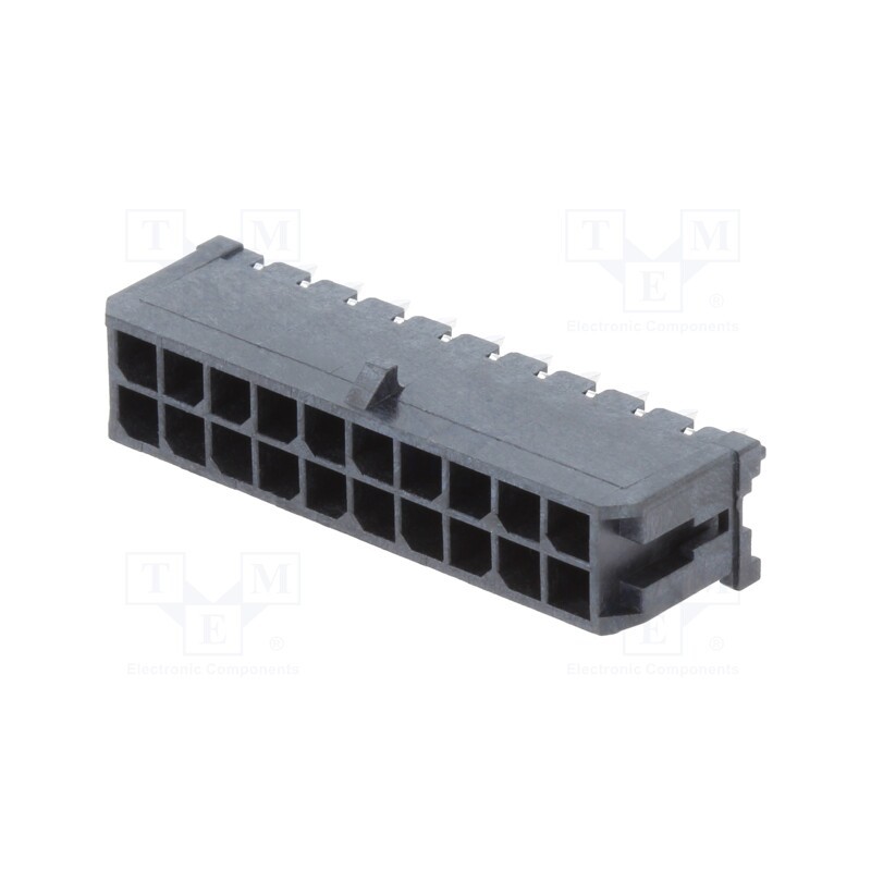 1 pcs x MOLEX - 430452012 - Socket, wire-board, male, Micro-Fit 3.0, 3mm, PIN: 20, THT, 5A, 600V