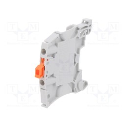 1 pcs x TE Connectivity - 1SNK505311R0000 (ZS4-S-T2) - Splice terminal: rail, 0.2÷4mm2, ways: 1, terminals: 2, grey, SNK